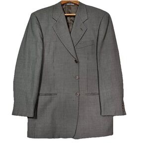 MANI by Giorgio Armani Sport Coat Men's 40 Regular 100% Wool Green 3 Button READ